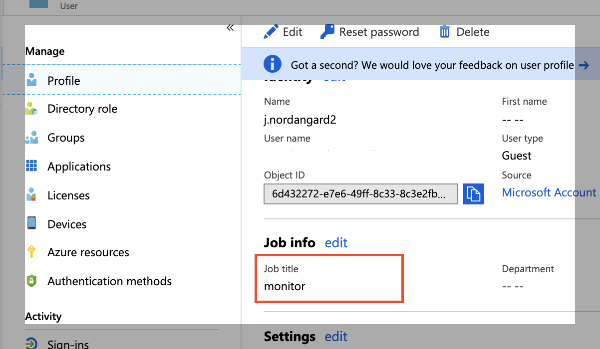 Azure SAML Setup